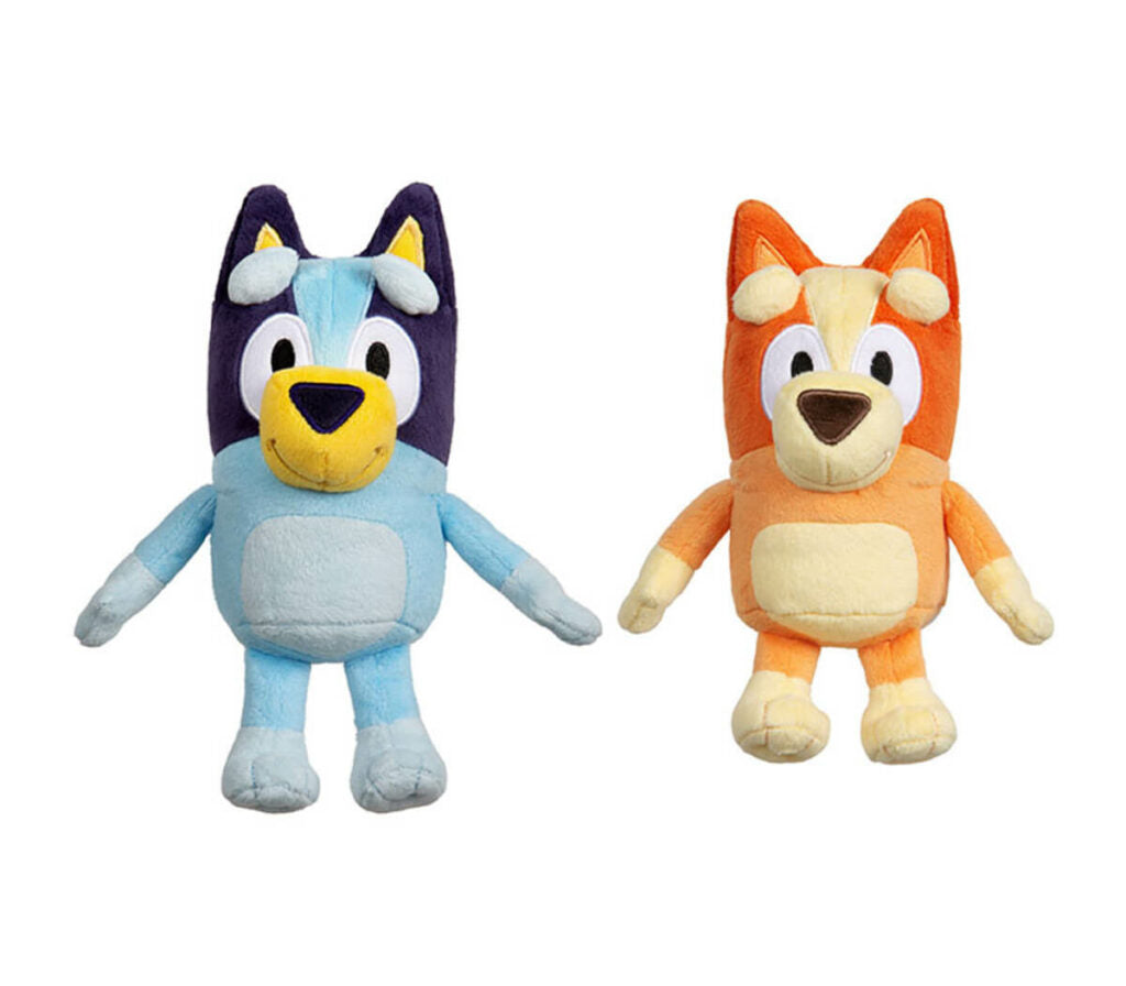 Giochi Preziosi Bluey BLY06200 Soft Plush Bingo Soft Toy Approximately 20  cm Tall with Just Like in the Cartoon Details, for Children from 3 Years