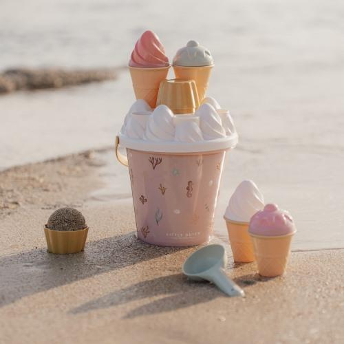 Little Dutch Ice Cream Beach Bucket Set | Ocean Dreams (Pink)