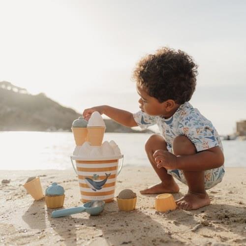 Little Dutch Ice Cream Beach Bucket Set | Ocean Dreams (Blue)