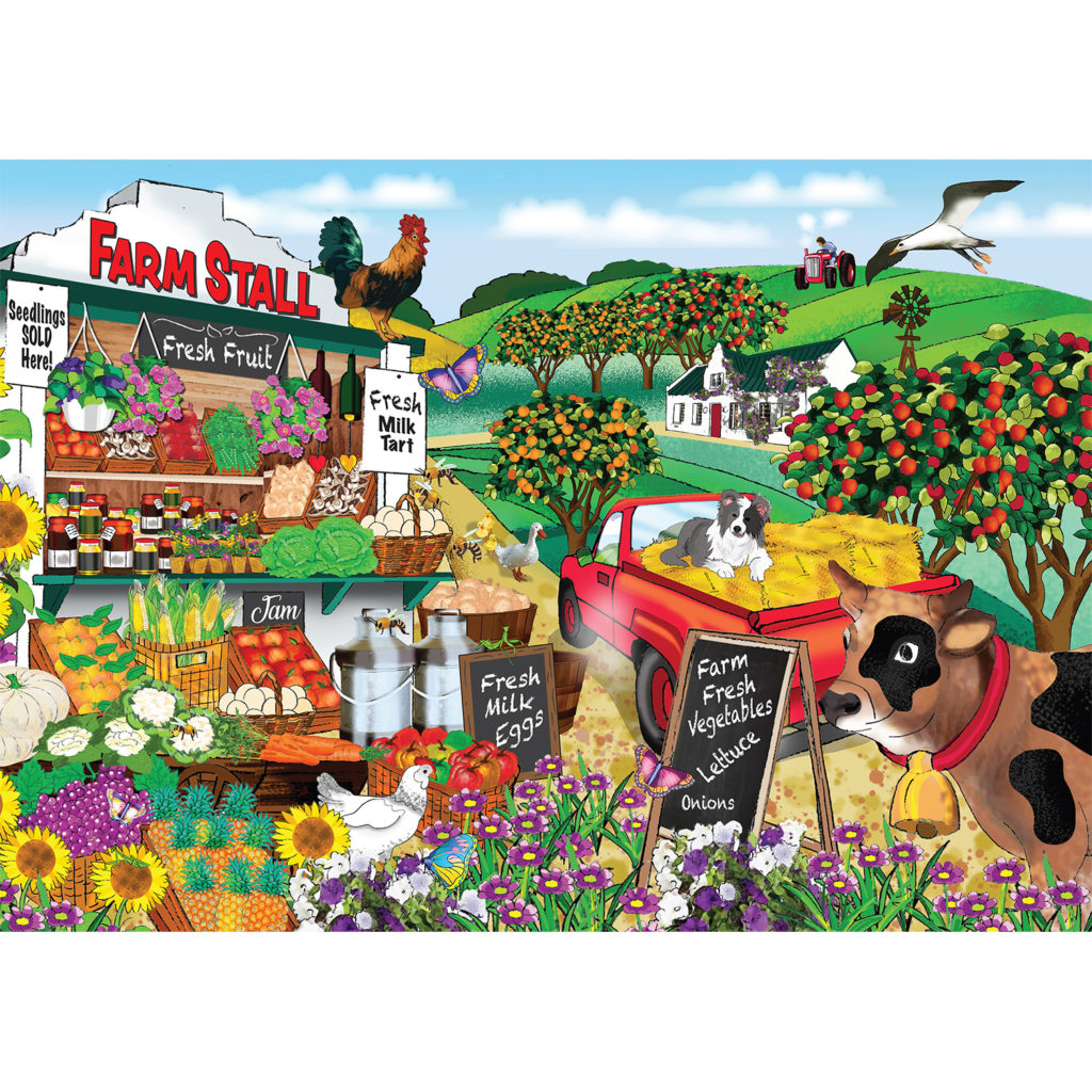 Farm Stall 120 Piece Wooden Puzzle