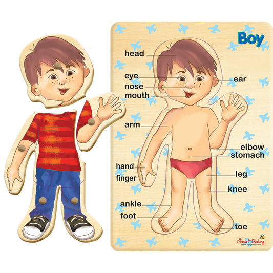 My Body – Boy – Peg Puzzle 6pc