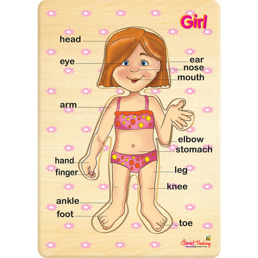 My Body – Girl – Peg Puzzle 6pc