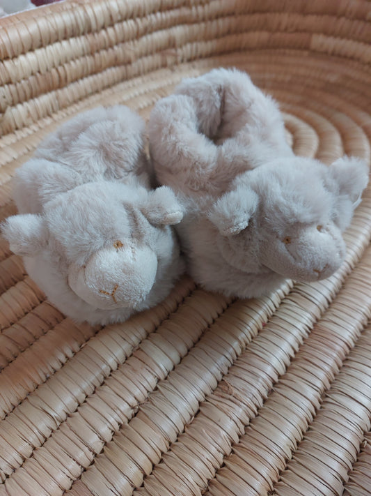 Cute Baby Plush Lamb Slippers