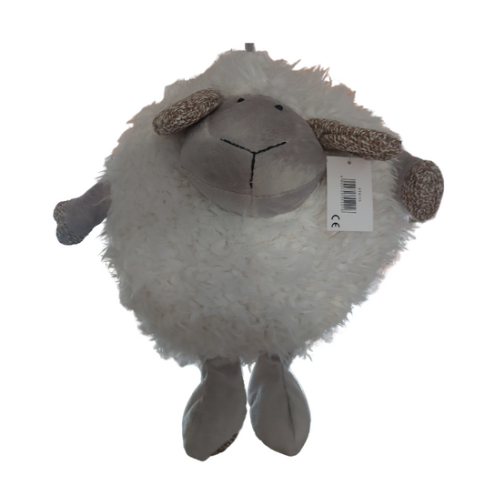 Peluche Big Fluffy Round White 33cm Lamb