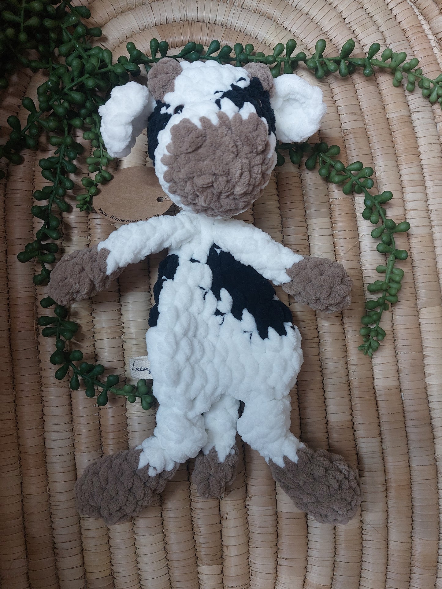 Small Crochet Lovey Cow