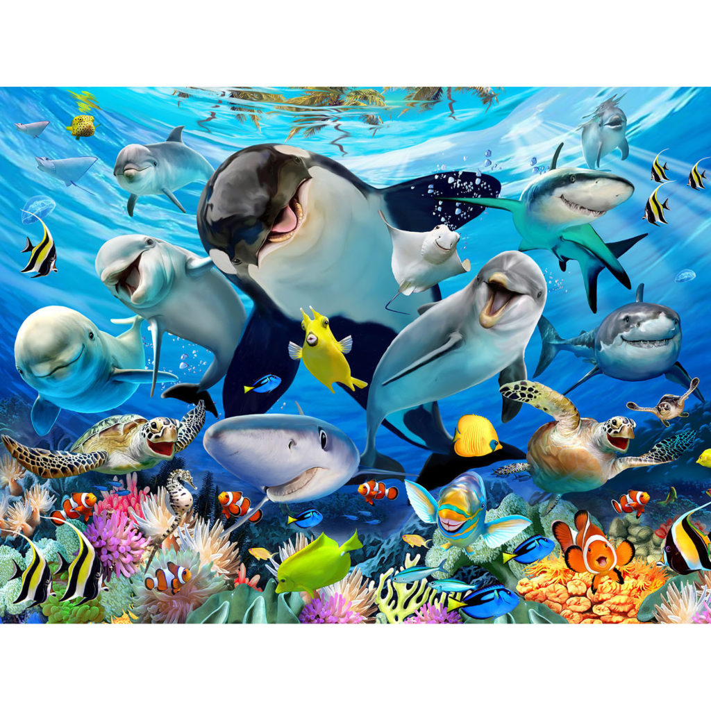 Underwater Selfie 1000 Piece Puzzle