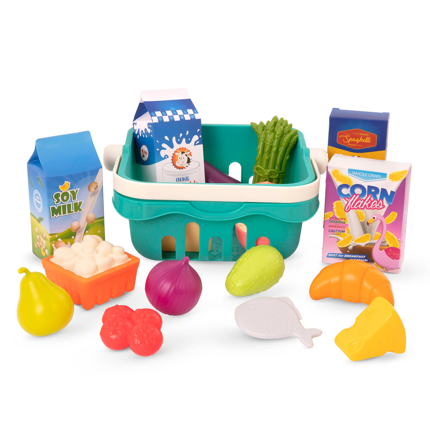 B. Toys Shopping Basket &  Freshly Picked Food