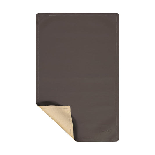 Maccie Charcoal vegan leather baby changing mat