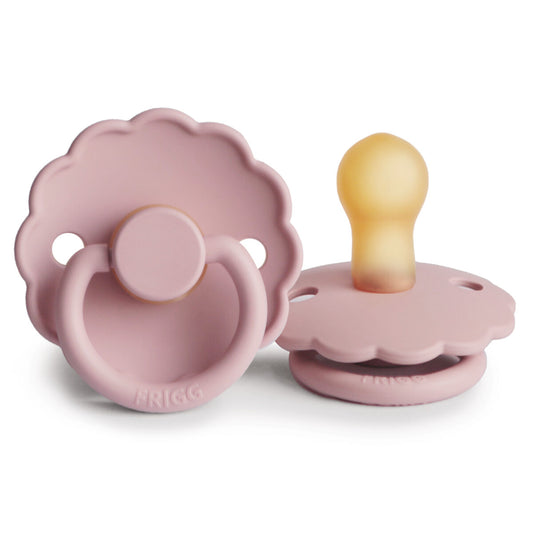 FRIGG Daisy Latex Natural Pacifier - Baby Pink