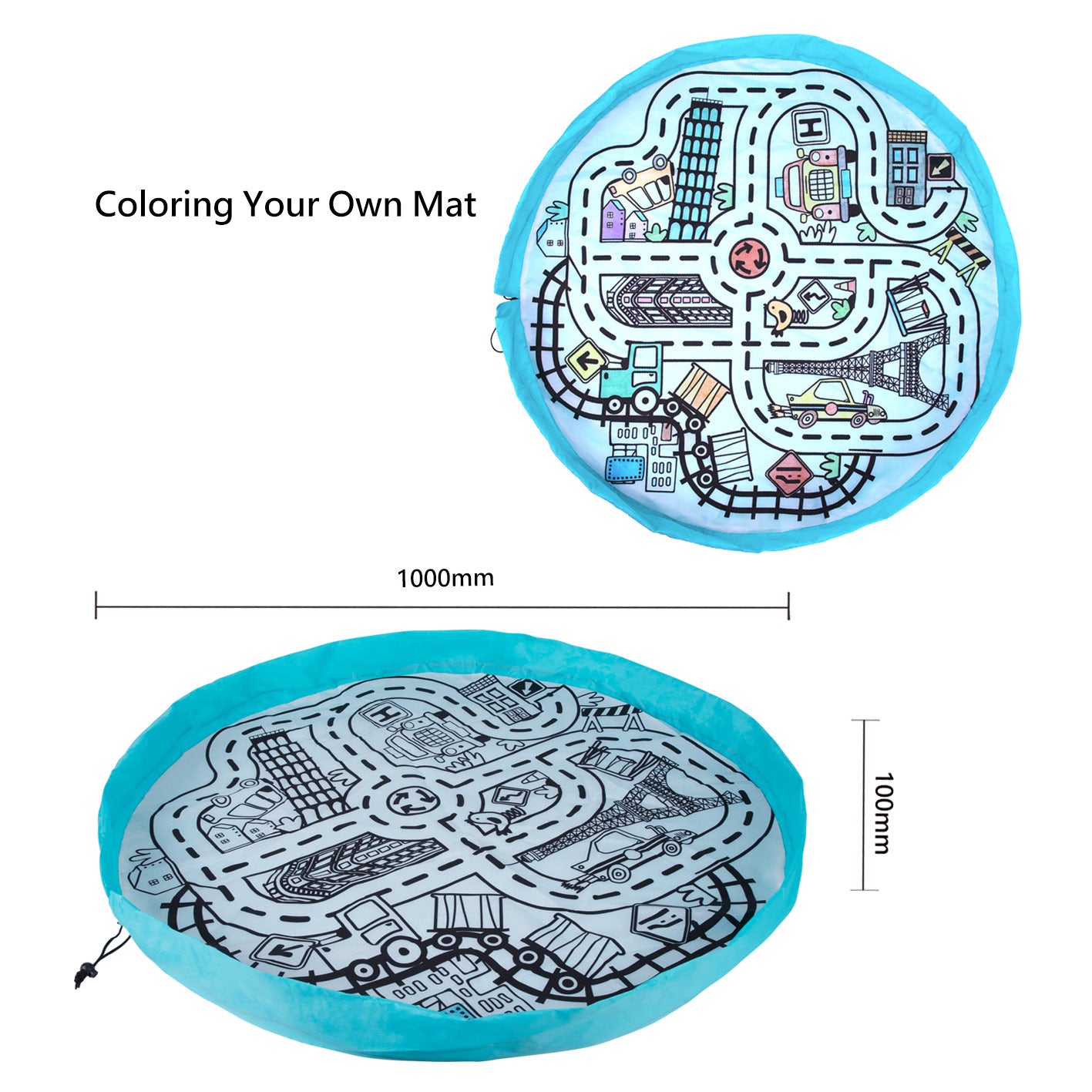 TookyToy – 3 In 1 Play Mat – The Cities