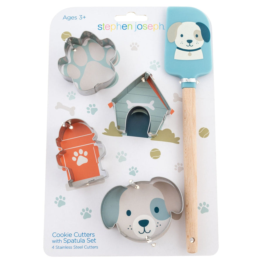 Stephan Joseph Cookie Cutte with Spatula Set - Puppy