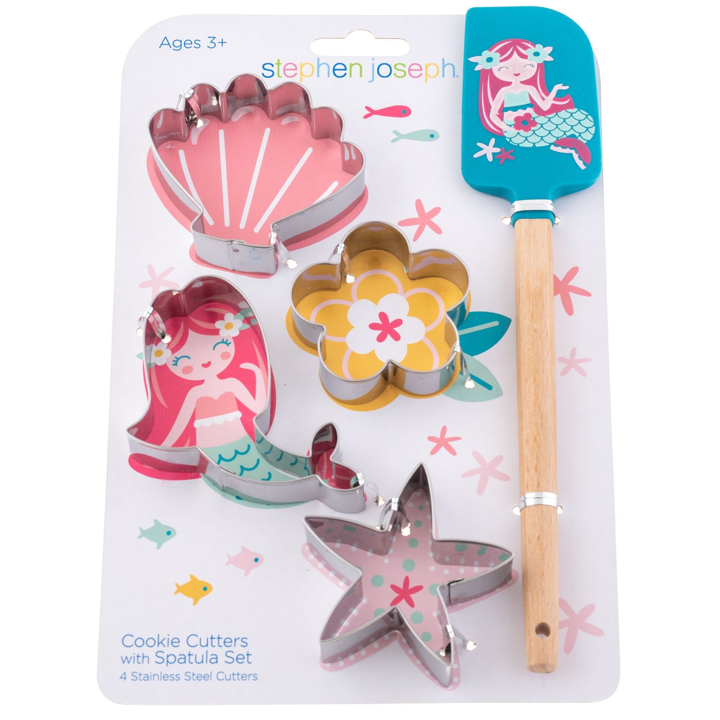 Stephan Joseph Cookie Cutte with Spatula Set - Mermaid