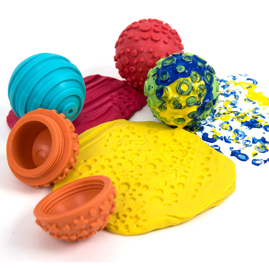 Sensory Play Dough Spheres