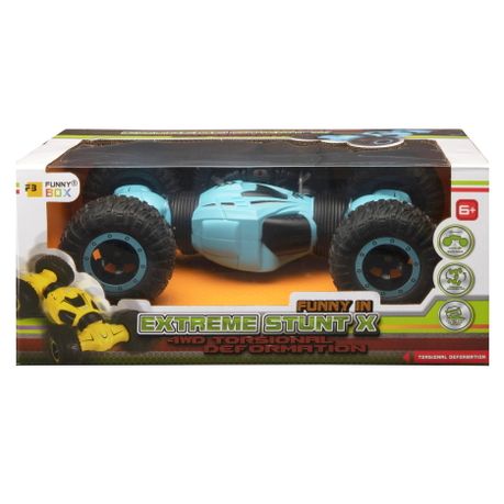 R/C 2.4GHz 4WD Extreme Stunt X Car (30cm long) w/Batt & Charger - Blue