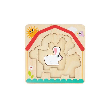 TookyToy - Multi-layered Wooden Puzzle - Farmyard Adventure