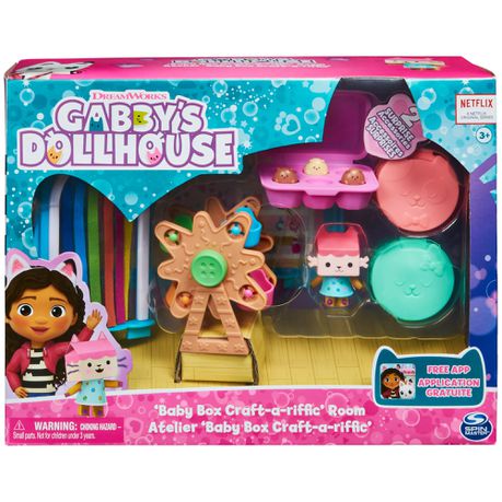 Gabby's Dollhouse Deluxe Room - Craft-a-Riffic Room Playset with Cat Figure