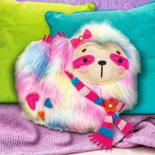 Sew-Star Furry Pillow Sloth