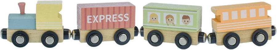 Tooky Toy My Forest Friends Wooden Train and Carriage Set