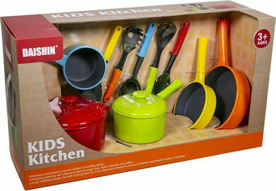 Kids Colourful Pots and Pan Kitchen Set