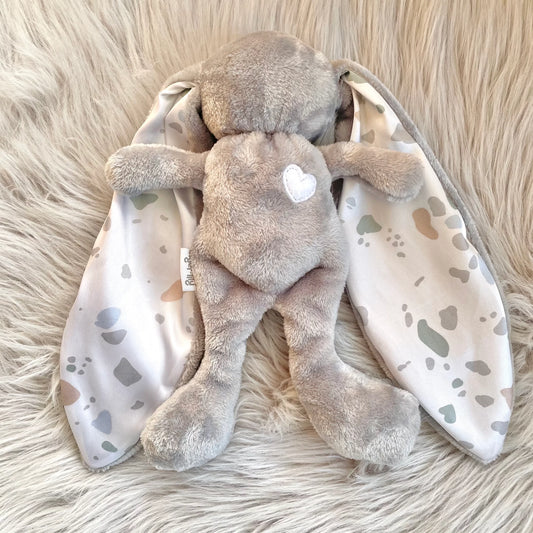 Tiger Lily Grey Bunny with Terrazzo ears