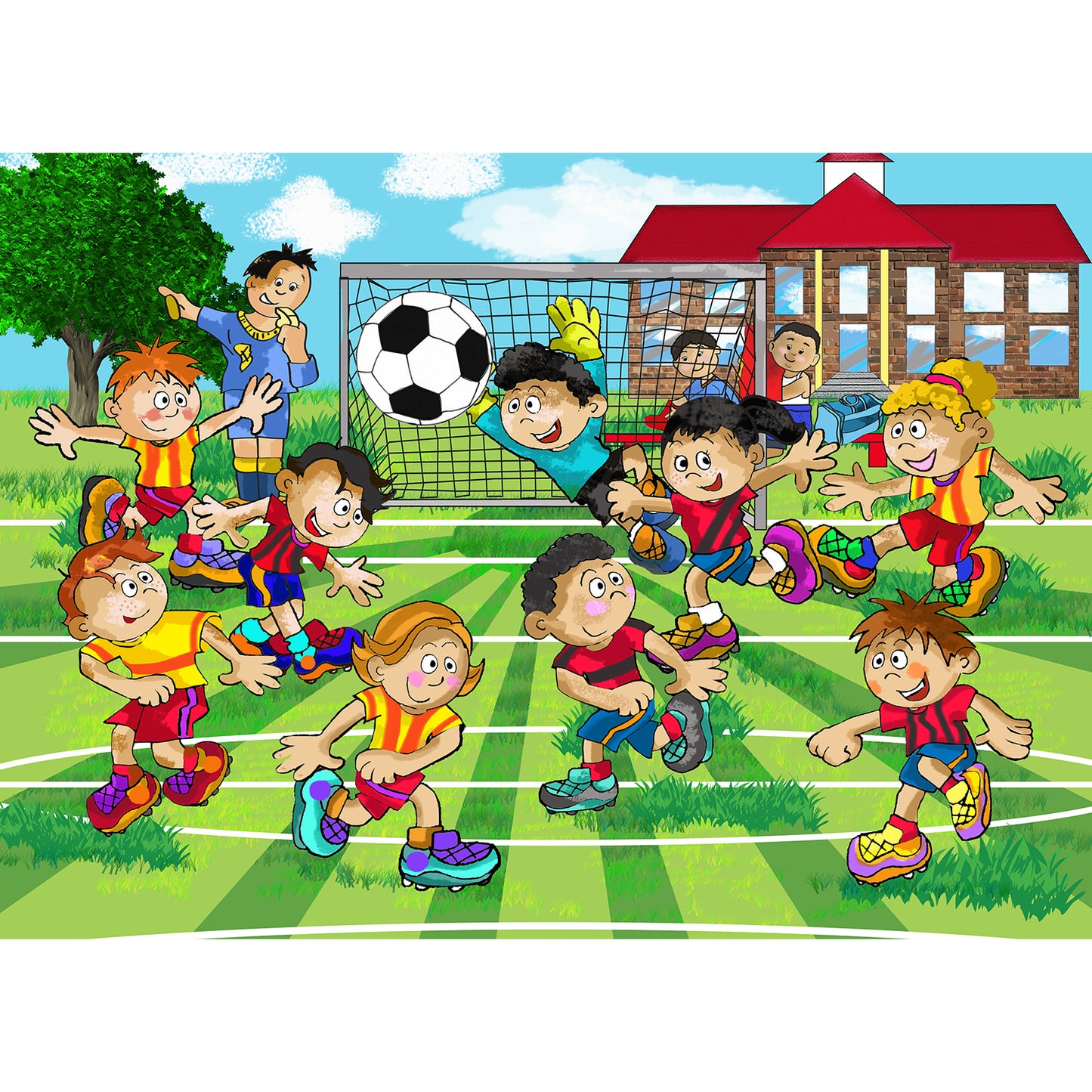 Soccer 18 piece Wooden Puzzle