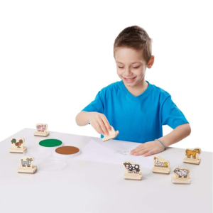 Melissa & Doug My First Wooden Stamp Set - Farm Animals