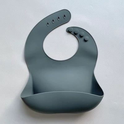 Silicone Bucket  Bib Charcoal