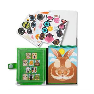 Melissa & Doug On the Go Make-a-Face Pets Reusable Sticker Pad