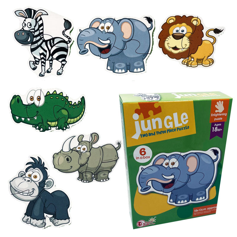 Jungle Puzzle Box Set (6 in a Box)