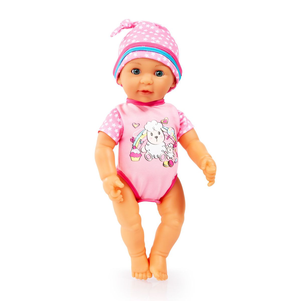 Bayer Lisa Newborn Baby Doll (40cm) Pink with Sheep