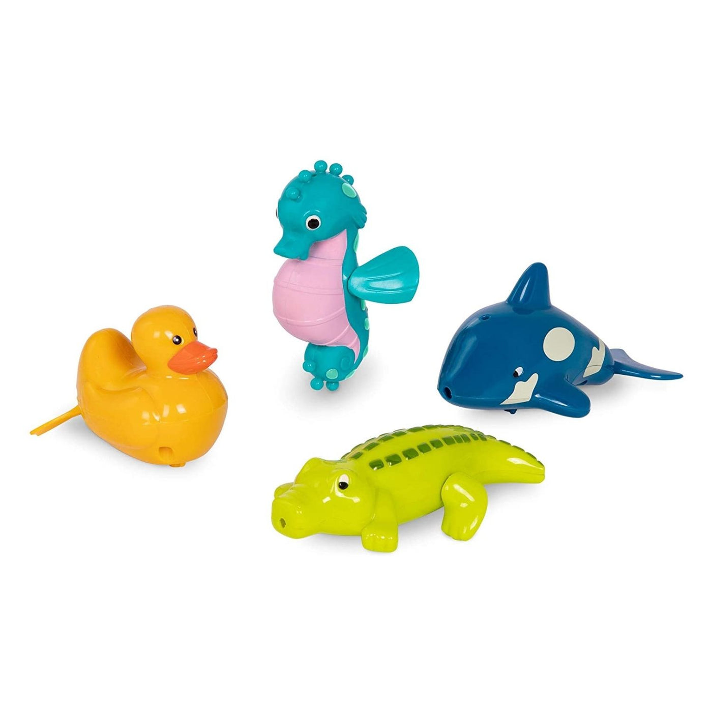 Battat Wind-Up Friends - Sea-Horse, Croc, Duck, Whale – Kleine Muis