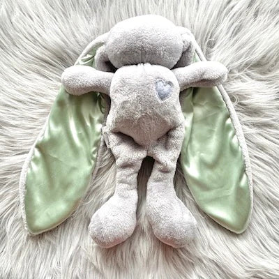 Tiger Lily Grey Bunny with Sage ears