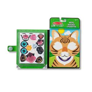 Melissa & Doug On the Go Make-a-Face Pets Reusable Sticker Pad