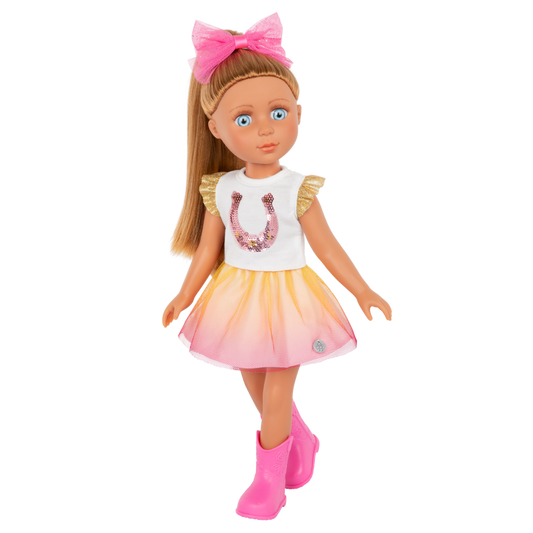 Dazzling Horseshoe

Equestrian Fashion Outfit for 14″ Dolls