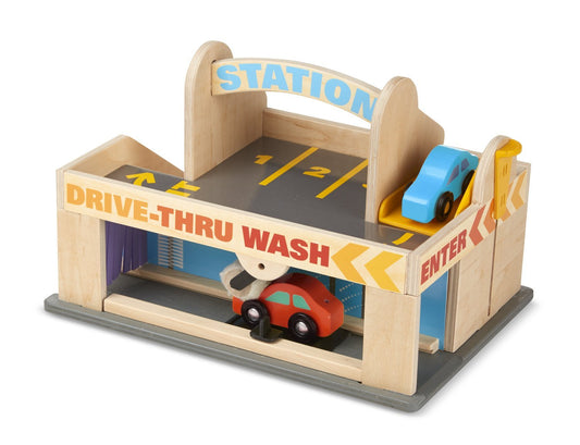 Melissa &amp; Doug Service Station Parking Garage