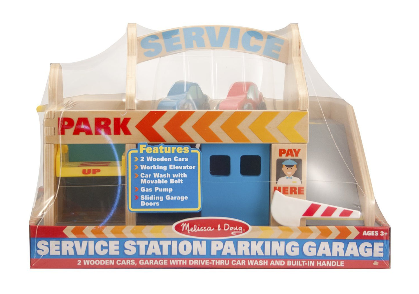 Melissa &amp; Doug Service Station Parking Garage