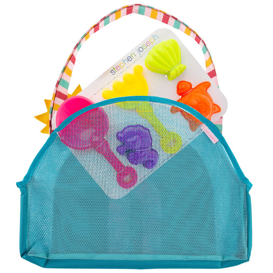 Stephen Joseph Beach Tote with Toys- Rainbow