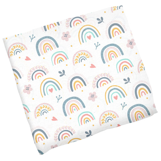 Stephen Joseph Muslin Blanket : Rainbow