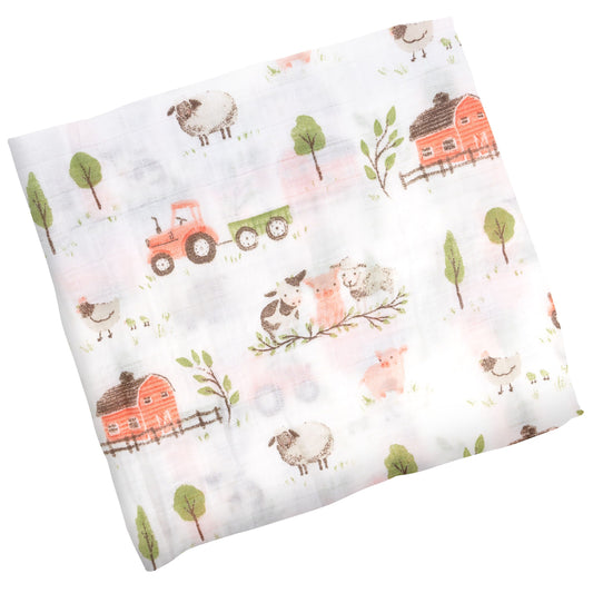 Stephen Joseph Muslin Blankets: Farm