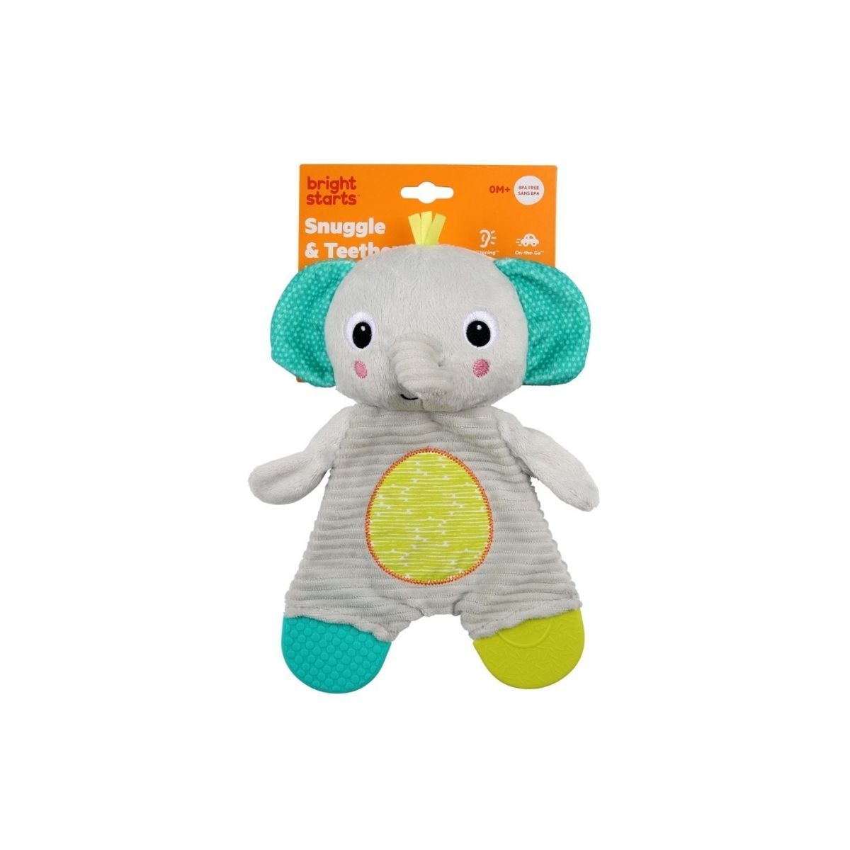 Bright Starts Snuggle And Teethe Plush Teether 0m+ – Elephant